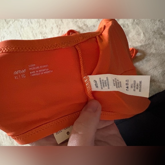 aerie Bright Orange High-Waist Bikini Set - Picture 5 of 6